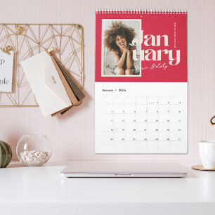 Live Bold   Modern Motivational Photo Calendar