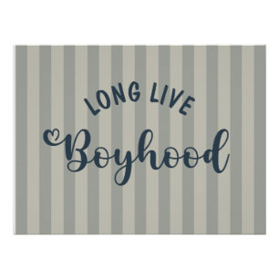 Live Boyhood Print Boy Nursery Quote Kids Wall Ar