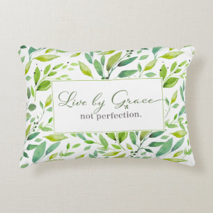 Live by Grace Not Perfection  Decorative Cushion