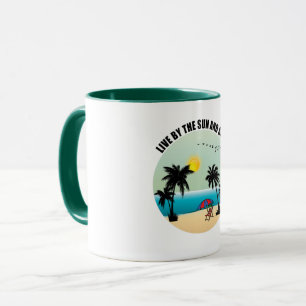 live by the sun and sand mug