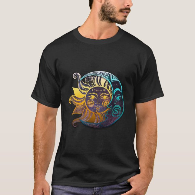 Live By The Sun Love By The Moon Spirituality Gift T-Shirt (Front)