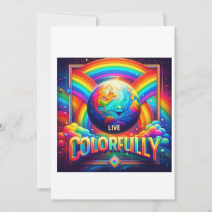 Live Colourfully  Invitation