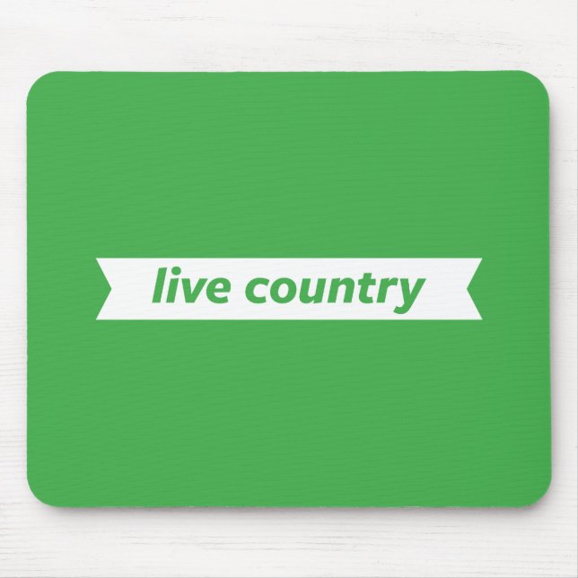 Live Country Mouse Mat (Front)