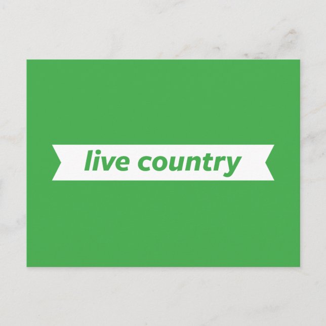 Live Country Postcard (Front)