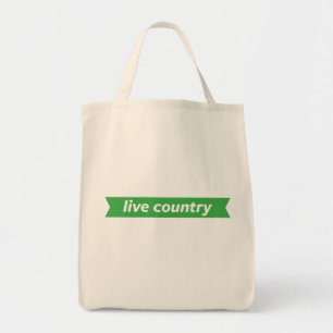 Live Country Tote Bag