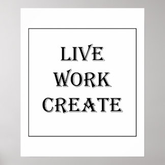 Live Create Poster