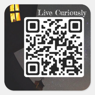 live curiously sticker