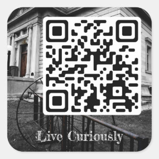 live curiously sticker