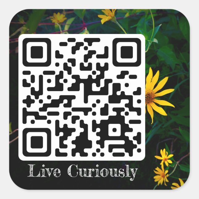 live curiously sticker (Front)