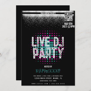 Live DJ Music Night Event Party Bar Club Flyer Invitation