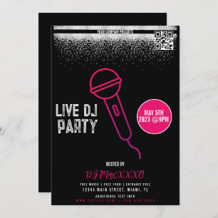 Live DJ Night Event Party Bar Club Flyer Invitation