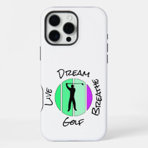 Live, dream, breathe golf iPhone 16 pro max case