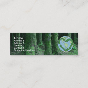 Live Earth Friendly Mini Business Card