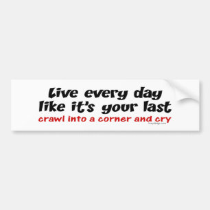 Live Every Day Bumpersticker Bumper Sticker