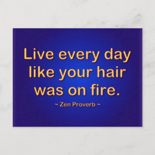 Live every day postcard