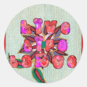 Live Experience Life Large Gifts.jpg Classic Round Sticker