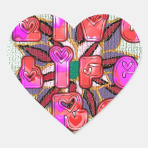 Live Experience Life Large Gifts.jpg Heart Sticker