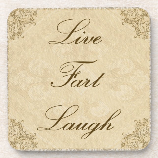 Live Fart Laugh Coaster (Front)