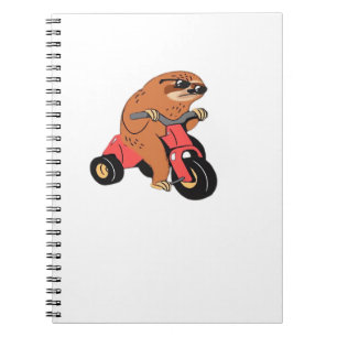 Live Fast Die Eventually Oversized T-Shirt Notebook
