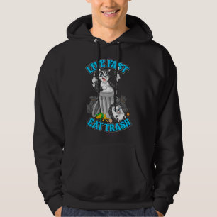 live fast eat trash hoodie