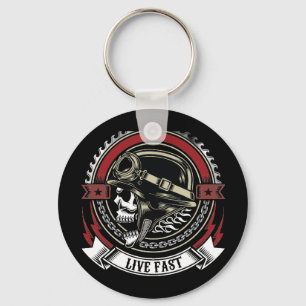 Live Fast Key Ring