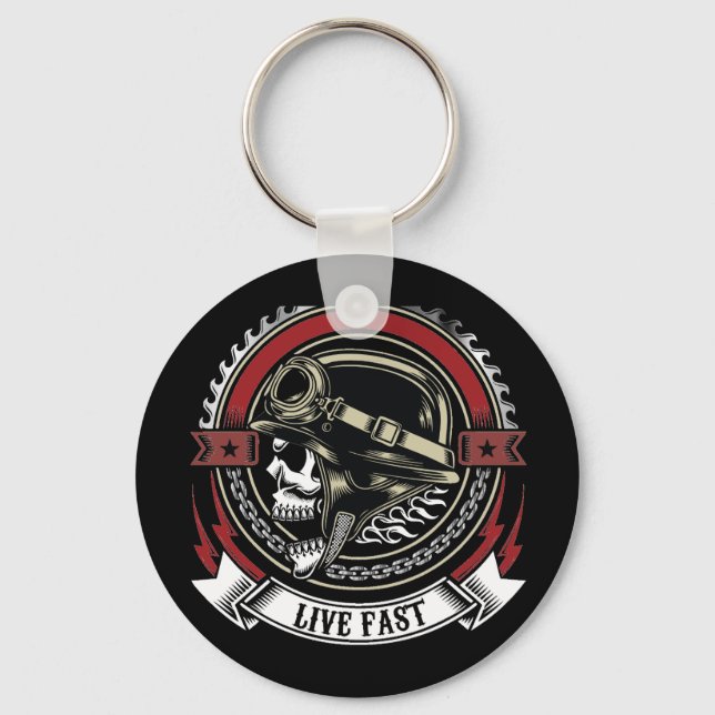 Live Fast Key Ring (Front)