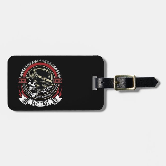 Live Fast Luggage Tag (Front Horizontal)