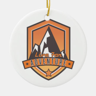 Live for Adventure Ceramic Tree Decoration