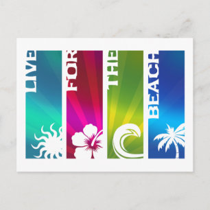 Live for the Beach Postcard