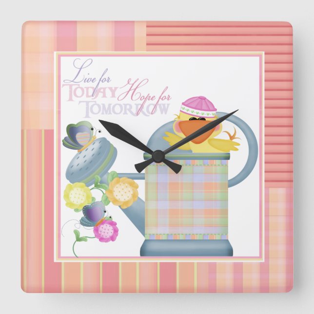 Live For Today 2 Wall Clock (Front)
