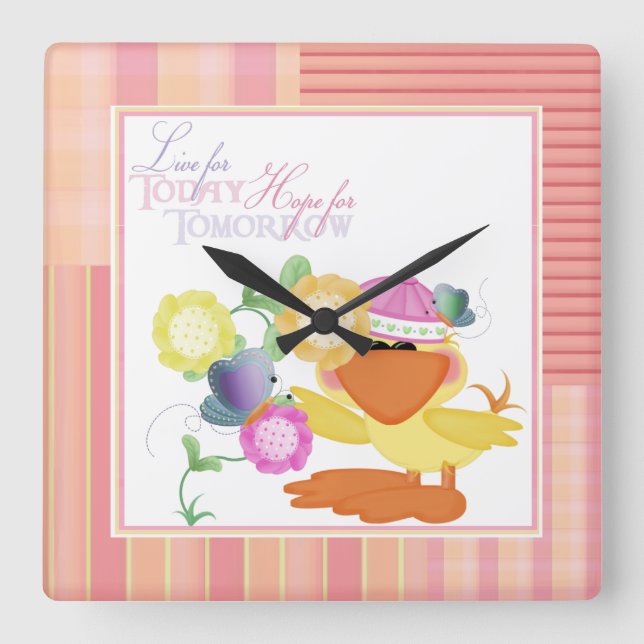 Live For Today 3 Wall Clock (Front)