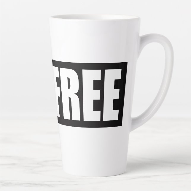 LIVE FREE LATTE MUG (Right)