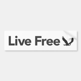 Live Free, Light Bumper Sticker