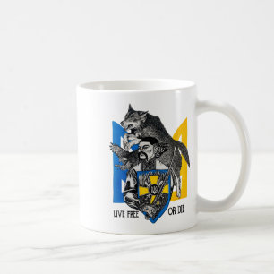 Live-free Or Die Cossack Warrior Ukraine Flag Coffee Mug