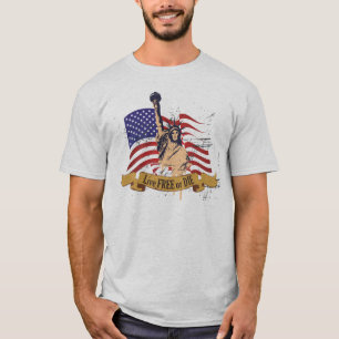 Live Free or Die Liberty American Flag T-Shirt