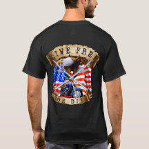 Live Free or Die, Motorcycle Patriot, Eagle,