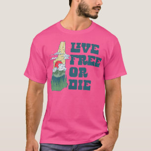 Live Free Or Die New Hampshire Outdoor Hiking Stat T-Shirt