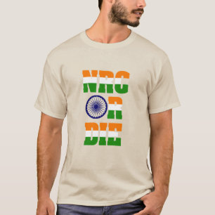 Live Free or Die NRC Patriotic Desi Indian Pride T-Shirt