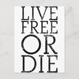 Live Free or Die Postcard