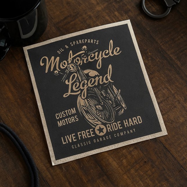 Live Free Ride Hard Napkin (Creator Uploaded)