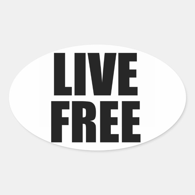 Live Free Sticker (Front)
