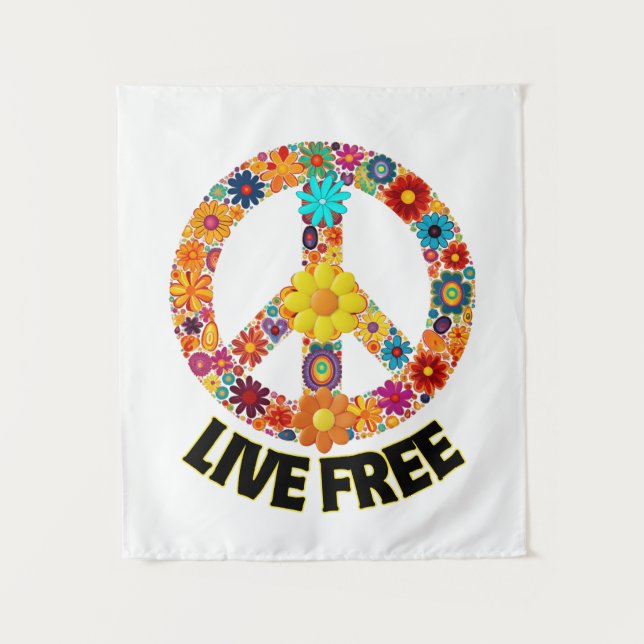 Live Free.w Tapestry (Front)
