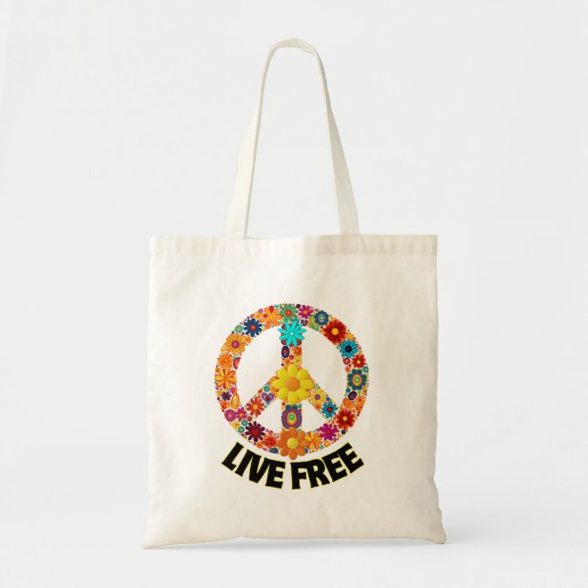 Live Free.w Tote Bag (Front)