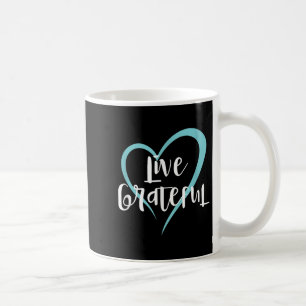 Live Grateful Gratitude Motivational Affirmations Coffee Mug