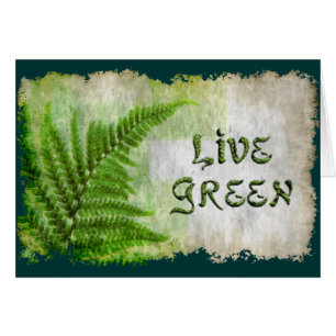 LIVE GREEN Eco Enviro Gift Card for Earth Day