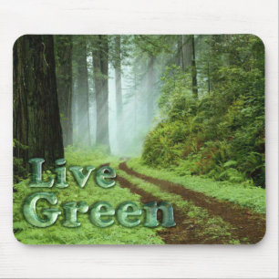 Live Green - Forest Mouse Mat