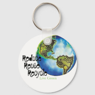 Live Green Key Ring