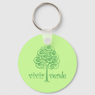 Live Green Key Ring