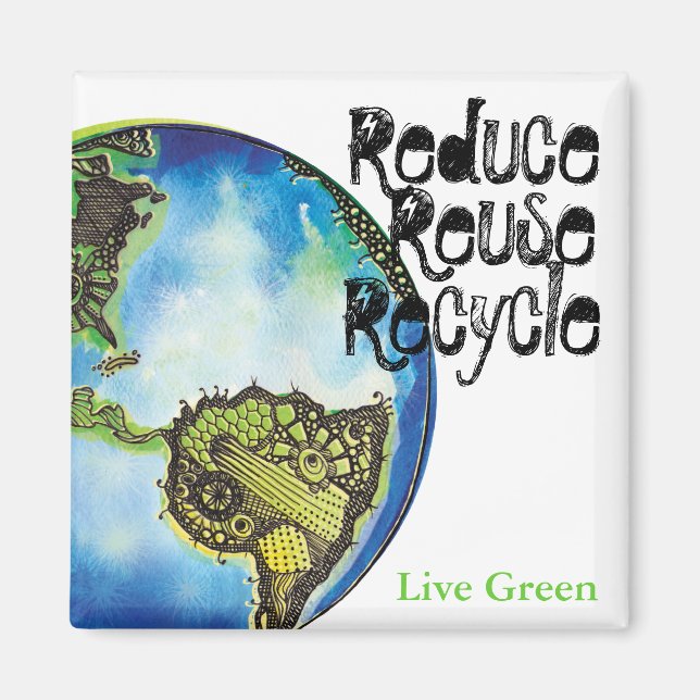 Live Green Magnet (Front)