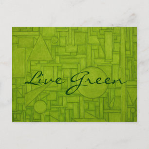Live Green Postcard! Postcard